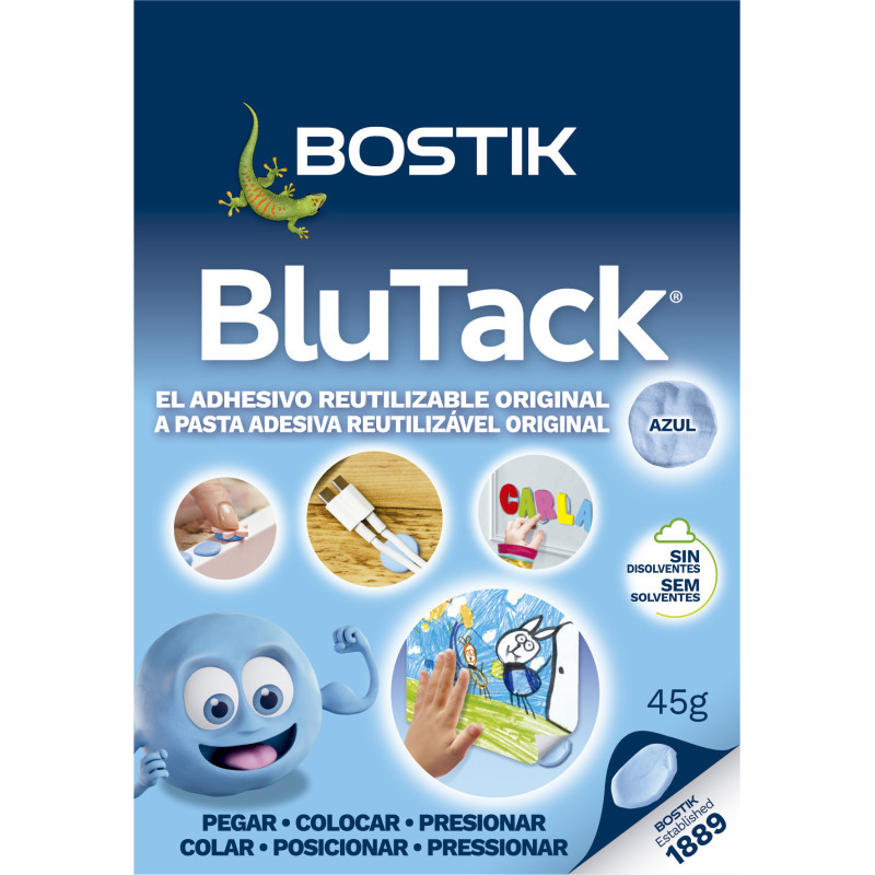MASILLA ADHESIVA ORIGINAL AZUL 45G LISA BLU-TACK