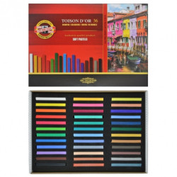 TIZA KOH-I-NOOR TOISON D'OR 36 COLORES CAJA CARTON 8585 MCH