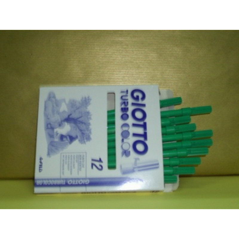 ROTULADOR GIOTTO TURBO COLOR FILA VERDE OSCURO C/12U 485020