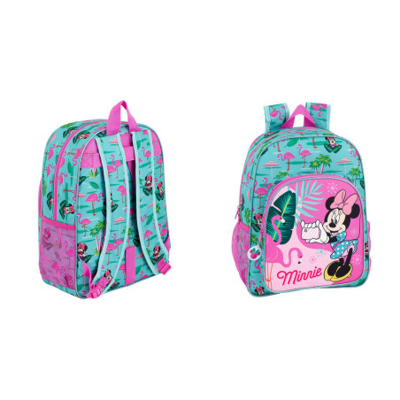 MOCHILA 33 CM ADAPTABLE MINNIE MOUSE "PALMS" 611912180 SAFTA19 ENERO 33*42