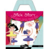 JUEGO MAILDOR STICK STORY BAILARINAS 4 HOJAS ADHESIVOS + FONDO PARA PEGAR AF012O ^
