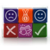 SELLOS MOTIVACIONALES CASTELLANO - 6 SELLOS ICONS FRAGA