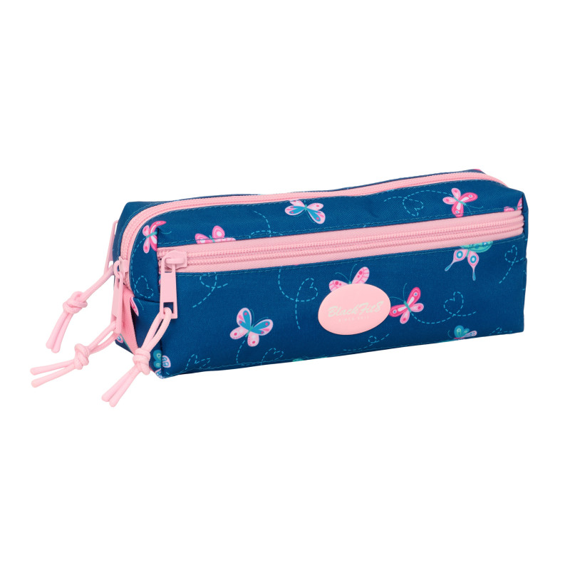 PORTATODO TRIPLE PEQ. C/GOMA ELAST. 22CM BLACKFIT8 "MARIPOSAS" SAFTA26 842630027 8,5X22 UNIDAD