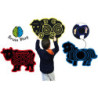 PIZARRAS BRAINPLAY ANIMALES 50 X 70 CM SET 3 ANIMALES HENBEA