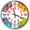 RELOJ DIDÁCTICO SIN MARCO NI ESFERA 30 CM ANIMALES
