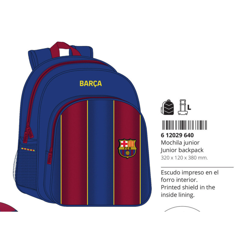 MOCHILA JUNIOR ADAPT.CARRO F.C.BARCELONA 1ª EQUIP. 20/21 612029640 38*32 SAFTA22