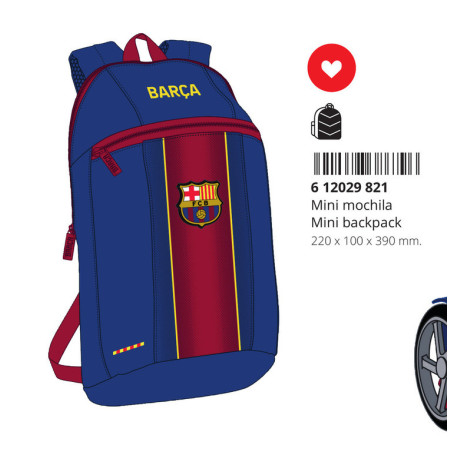 MINI MOCHILA F.C.BARCELONA 1ª EQUIP. 20/21 612029821 39*22 SAFTA22