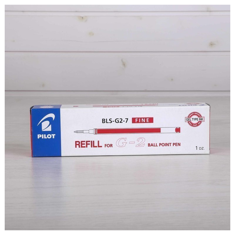 RECAMBIO ROTULADOR PILOT G-2 ROJO C/12U