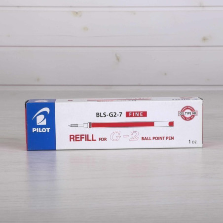 RECAMBIO ROTULADOR PILOT G-2 ROJO C/12U