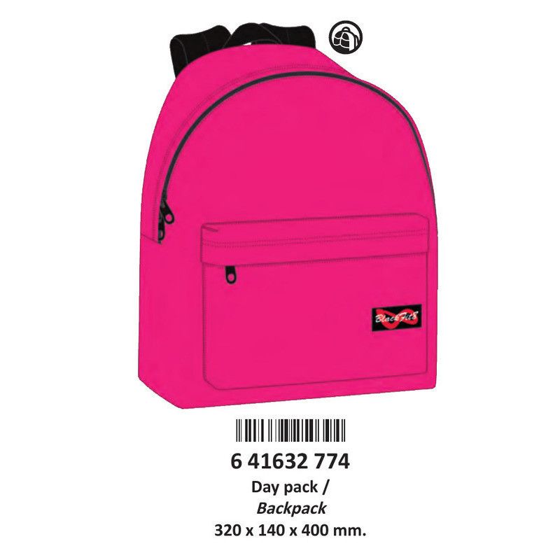 MOCHILA SAFTA16 BLACKFIT8 DAYPACK SENCILLA 43CM PINK 641632774 ^