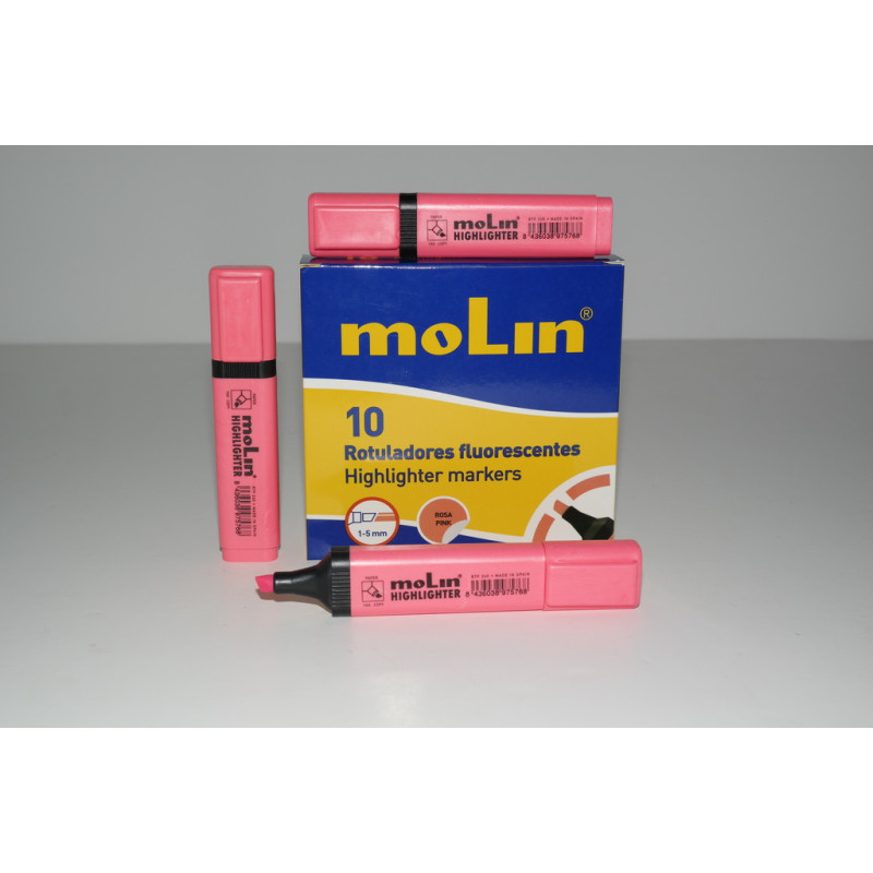 MARCD.FLUOR MOLIN HIGHLIGHTER ROSA RTF240-10-20 C/10U