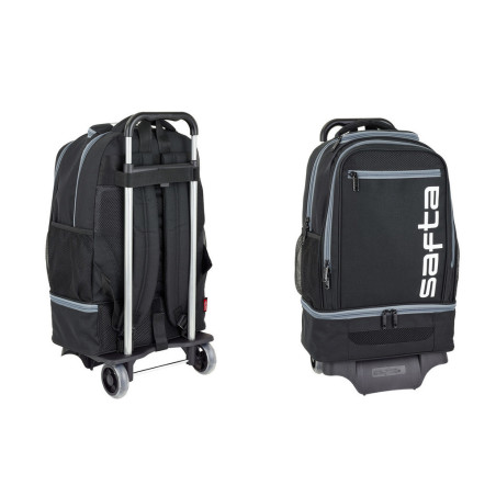 MOCHILA 850+CARRO 904 SAFTA NEGRO-GRIS 641956313 47*32 SAFTA22