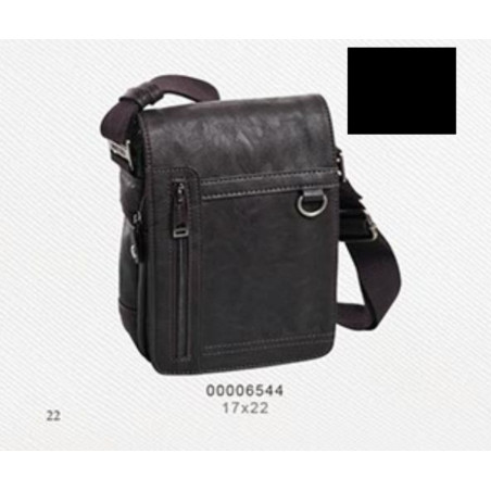 BOLSO MATTIES JUVENIL REPORTERO POLIPIEL NEGRO 22CM 6544 ^