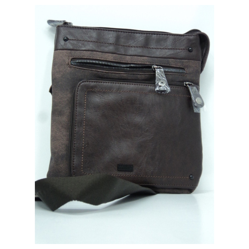 BOLSO MATTIES JUVENIL REPORTERO POLIPIEL CAFE 28CM 6684 ^