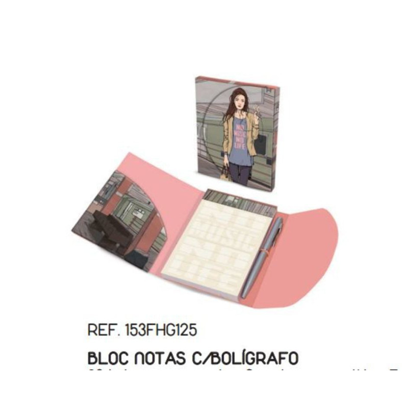 BLOC NOTAS DEC  C/BOLI MAKU16 FASHION GIRLS 153FHG125