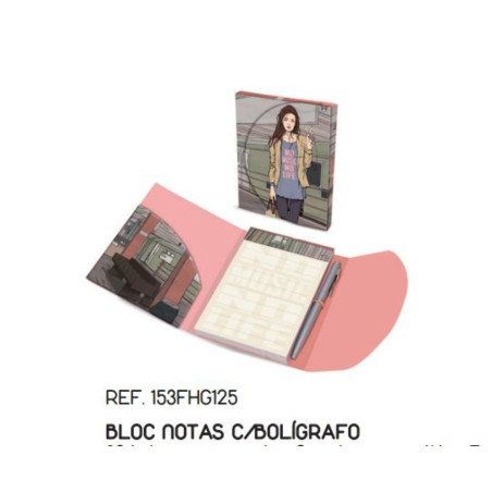 BLOC NOTAS DEC  C/BOLI MAKU16 FASHION GIRLS 153FHG125