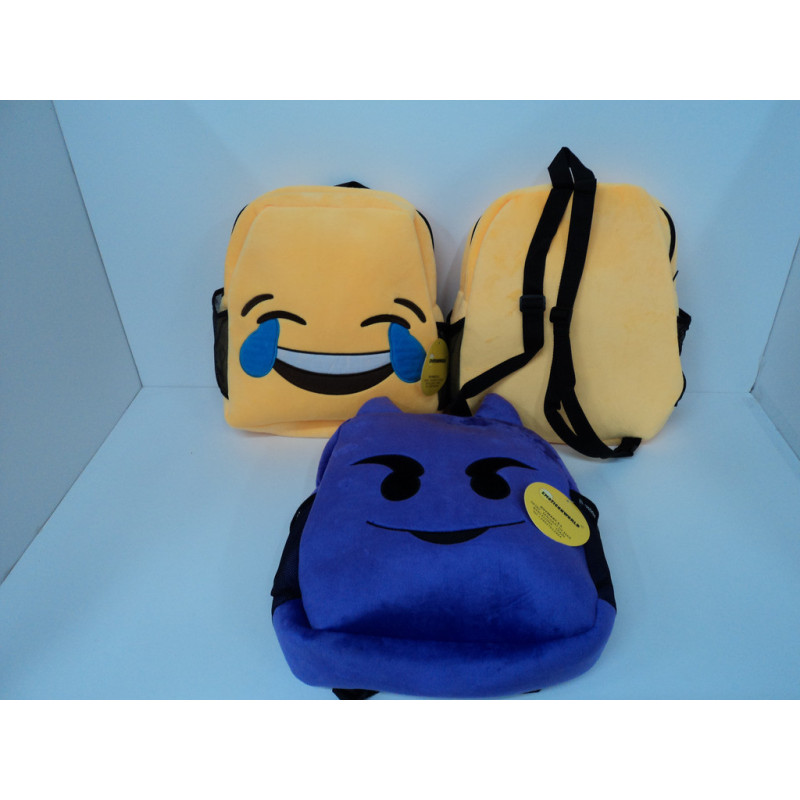 MOCHILA ALEX BOG EMOTICONOS 35CM SURTIDA 6 MOD EK-3506