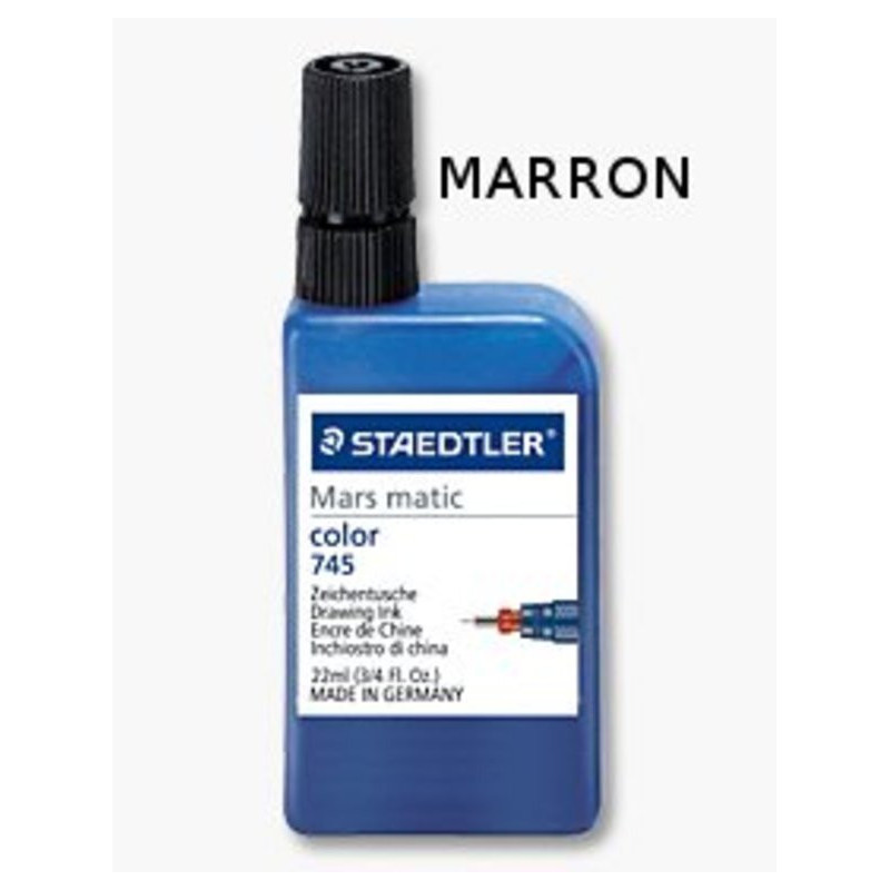 TINTA CHINA STAEDTLER FRASCO 23ML MARRON ^