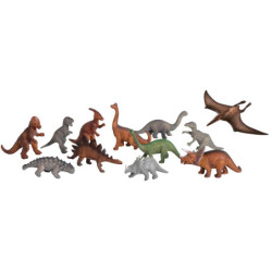 ANIMALES DINOSAURIOS 12 FIGURAS BOTE MINILAND 25610