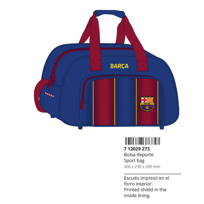 BOLSA DEPORTE F.C.BARCELONA 1ª EQUIP. 20/21 712029273 24*40 SAFTA22