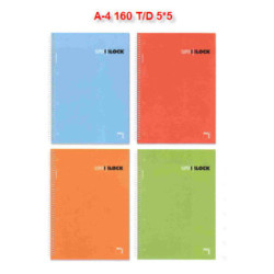 CUADERNO EUROPEAN A-4 160H TD PACSA SUPERBLOC 60G CUADROS 5*5 16441