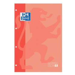 RECAMBIO ENRI OXFORD SCHOOL EUROPEAN A-4 C/TAPA 80H 5*5 MELOCOTON 400121584