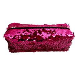 PORTATODO DMMSUPLIES FANTASIA CON LENTEJUELAS ROSA PLATA PB1610-06