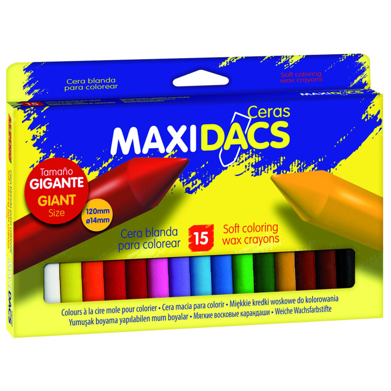 CERAS MAXIDACS CJ.15 COLORES SURTIDAS ALPINO