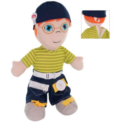 MUÑECO ABROCHES DIVERSITY NIÑO EUROPEO 40 CM MINILAND 96317