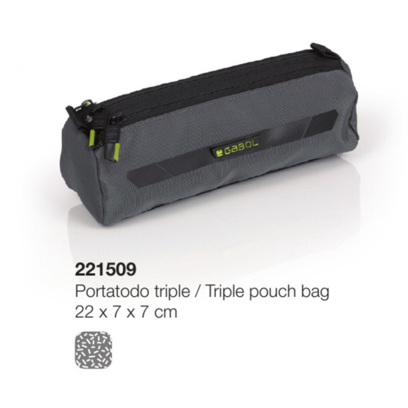 PORTATODO GABOL17 URBAN SIX TRIPLE REDONDO 22CM 221509 ^