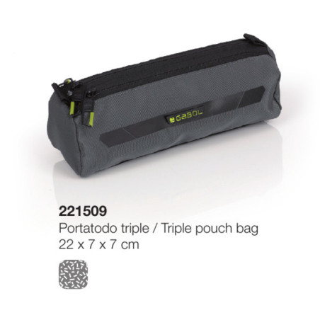 PORTATODO GABOL17 URBAN SIX TRIPLE REDONDO 22CM 221509 ^