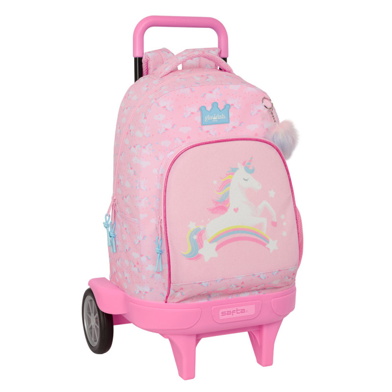 MOCHILA GDE. C/RUEDAS COMPACT EVOL. EXT. GLOWLAB KIDS SAFTA26 612623218 45X33 UNIDAD
