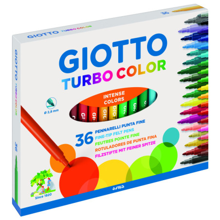 MARCD.ES COLORES GIOTTO TURBO COLOR CJ.36 UDS