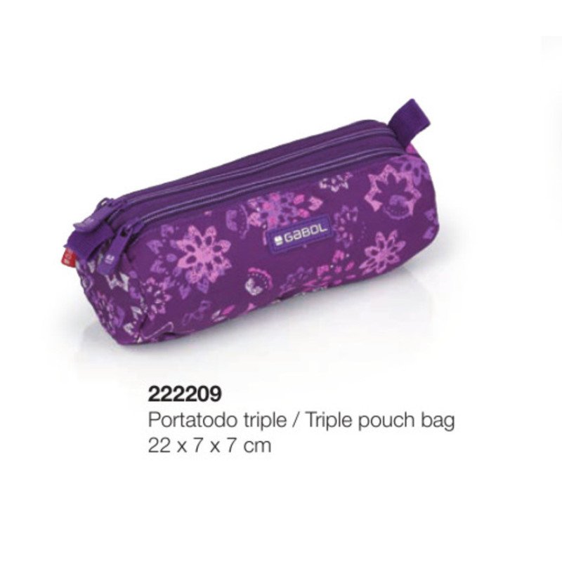 PORTATODO GABOL18 SCHOOL GINGER TRIPLE 22CM 222209