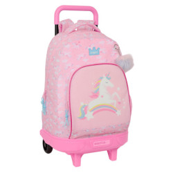 MOCHILA GDE. C/RUEDAS COMPACT EXTRAIBLE GLOWLAB KIDS SAFTA26 612623918 45X33 UNIDAD