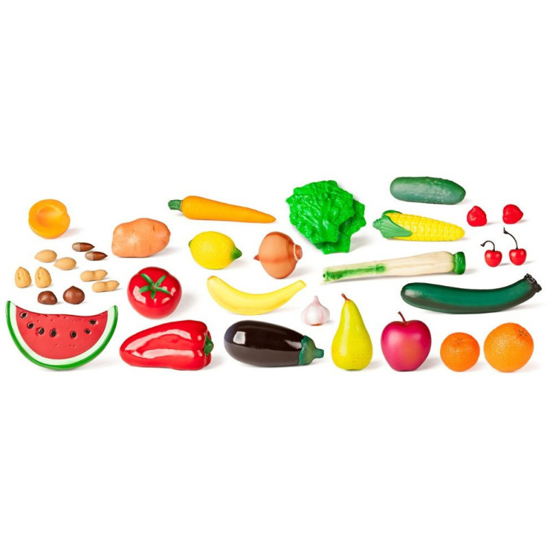 COMIDAS SURTIDOS SURTIDO FRUTAS, HORTALIZAS Y FRUTOS SECOS CONTENEDOR 36 PIEZAS MINILAND 30811