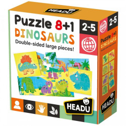 JUEGO FOURNIER HEADU PUZZLE 8+1 DINOSAURS IT22243