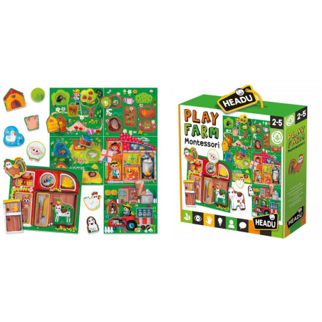 JUEGO FOURNIER HEADU BABY PLAY FARM MONTESSORI MUY23608