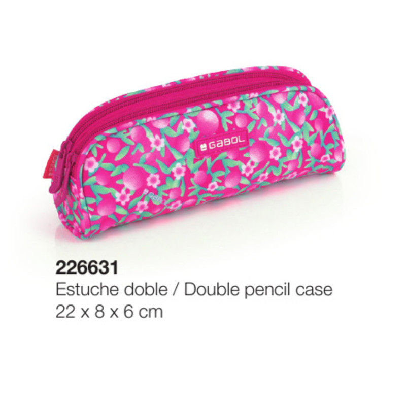 PORTATODO DOBLE GABOL20 CHERRY GIRL 22CM 226631