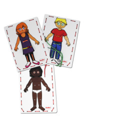 MUÑECOS PARA HILAR 3 MUÑECOS+13 PRENDAS HENBEA 986