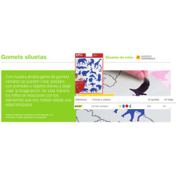 ETIQUETAS APLI GOMETS SURTIDO 20H 00707