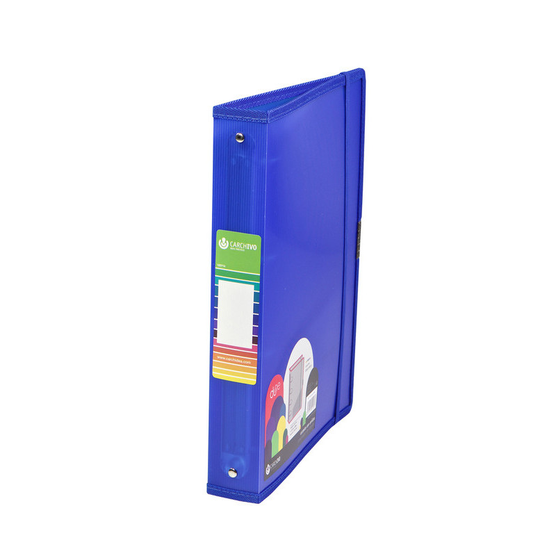 CARPETA PLAST. 4A 40MM FL CARCHIVO PP DUNE AZUL C/GOMA 12371450