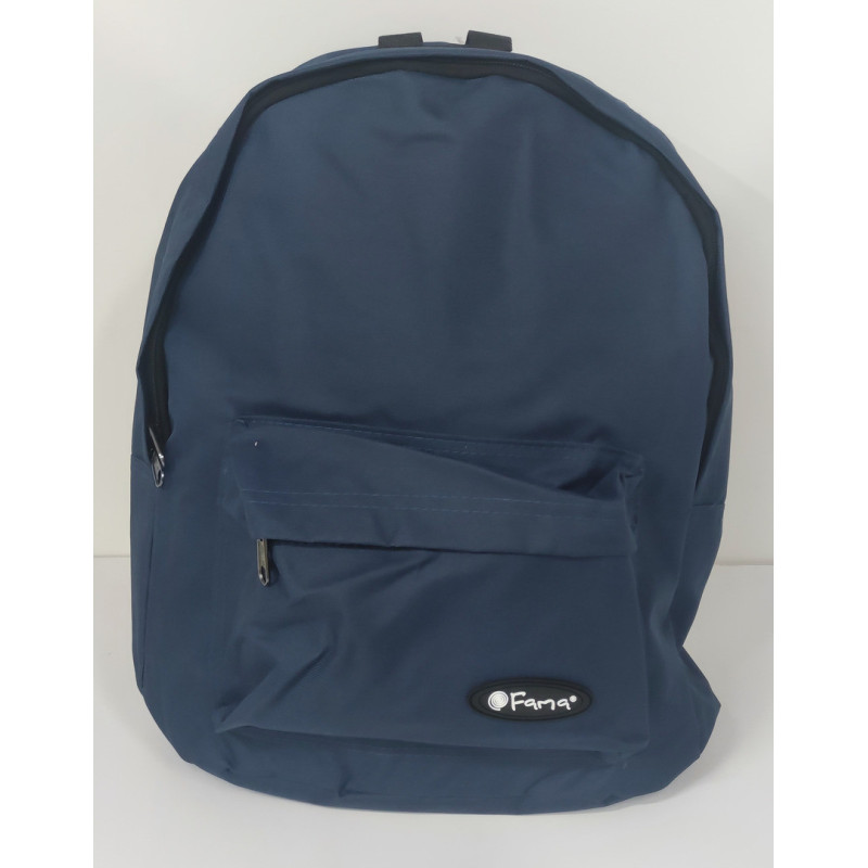 MOCHILA BASICA FAMA ESCOLAR 40CM AZUL OSCURO 24584AE