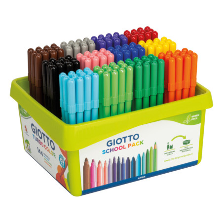 MARCD.ES COLORES GIOTTO TURBO COLOR SCHOOLPACK 144u.
