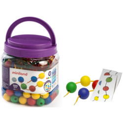 ENSARTAR BOLAS 20MM 100 PIEZAS+10 CORDONES MINILAND 31730
