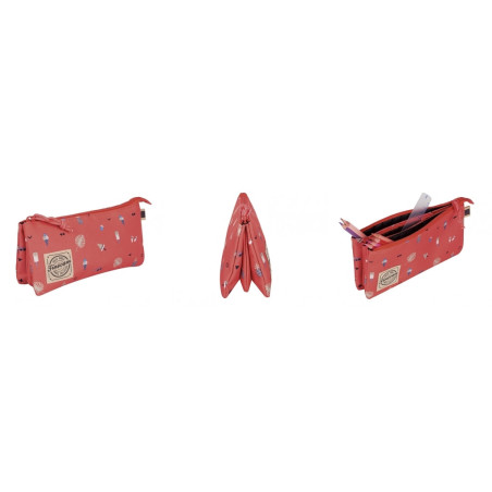 PORTATODO FINOCAM TRIANGULAR PRINTS FLAMINGO 5013320