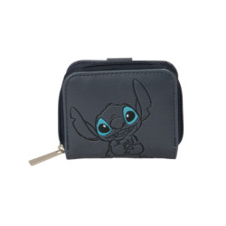 MONEDERO BILLETERA STITCH "GRAY" SAFTA26 822633188 9,5X11 UNIDAD