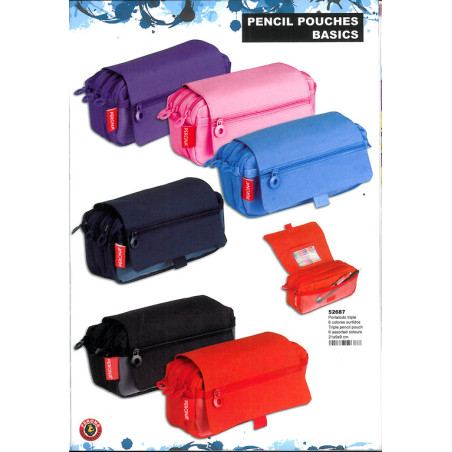 PORTATODO PERONA SURTIDOS LISO COLORES 6MOD TRIPLE 52687 UNIDAD