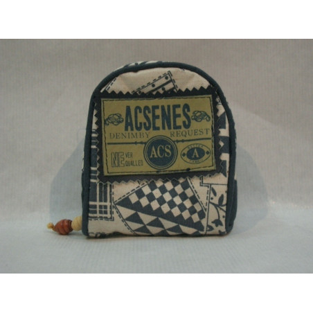 MONEDERO TELA VAQUERO REDONDO ACSENES ^