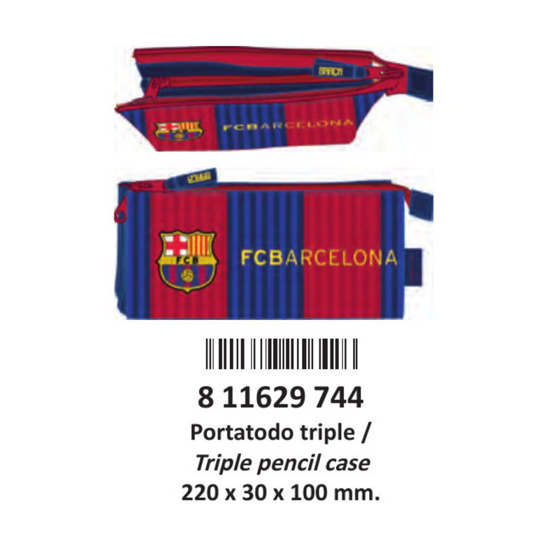 PORTATODO SAFTA16 TRIPLE 22CM FCBARCELONA 811629744
